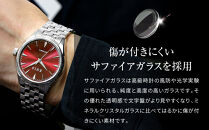 【KNIS&nbsp;KYOTO】サンレイダイアル&nbsp;日本製&nbsp;自動巻き&nbsp;腕時計＜レッド＞｜京都発&nbsp;腕時計&nbsp;人気ブランド&nbsp;おしゃれ［&nbsp;京都&nbsp;ニス&nbsp;国産腕時計&nbsp;MIYOTA&nbsp;おしゃれ&nbsp;上品&nbsp;高級&nbsp;おすすめ&nbsp;ウォッチ&nbsp;時計&nbsp;ファッション&nbsp;お取り寄せ&nbsp;通販&nbsp;送料無料&nbsp;ふるさと納税&nbsp;］