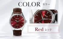 【KNIS&nbsp;KYOTO】サンレイダイアル&nbsp;日本製&nbsp;自動巻き&nbsp;腕時計&nbsp;革ベルト&nbsp;レザー＜レッド＞｜京都発&nbsp;腕時計&nbsp;人気ブランド&nbsp;おしゃれ［&nbsp;京都&nbsp;ニス&nbsp;国産腕時計&nbsp;MIYOTA&nbsp;おしゃれ&nbsp;上品&nbsp;高級&nbsp;おすすめ&nbsp;ウォッチ&nbsp;時計&nbsp;ファッション&nbsp;お取り寄せ&nbsp;通販&nbsp;送料無料&nbsp;ふるさと納税&nbsp;］