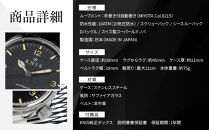 【KNIS&nbsp;KYOTO】レトロモダン&nbsp;日本製&nbsp;自動巻き&nbsp;腕時計&nbsp;革ベルト&nbsp;レザー＜ブラック＞｜京都発&nbsp;腕時計&nbsp;人気ブランド&nbsp;おしゃれ［&nbsp;京都&nbsp;ニス&nbsp;国産腕時計&nbsp;MIYOTA&nbsp;おしゃれ&nbsp;上品&nbsp;高級&nbsp;おすすめ&nbsp;ウォッチ&nbsp;時計&nbsp;ファッション&nbsp;お取り寄せ&nbsp;通販&nbsp;送料無料&nbsp;ふるさと納税&nbsp;］