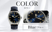 【KNIS&nbsp;KYOTO】レトロモダン&nbsp;日本製&nbsp;自動巻き&nbsp;腕時計&nbsp;革ベルト&nbsp;レザー＜ブルー＞｜京都発&nbsp;腕時計&nbsp;人気ブランド&nbsp;おしゃれ［&nbsp;京都&nbsp;ニス&nbsp;国産腕時計&nbsp;MIYOTA&nbsp;おしゃれ&nbsp;上品&nbsp;高級&nbsp;おすすめ&nbsp;ウォッチ&nbsp;時計&nbsp;ファッション&nbsp;お取り寄せ&nbsp;通販&nbsp;送料無料&nbsp;ふるさと納税&nbsp;］