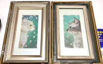 猫の肖像画　日本画