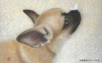 ペットの肖像画　日本画