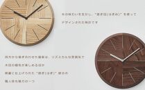 【父の日ギフト】HAGI clock - Bevel circle　SASAKI【旭川クラフト(木製品/壁掛け時計)】ハギクロック / ササキ工芸【walnut】_04149