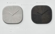 【父の日ギフト】HAGI clock - Bevel square　SASAKI【旭川クラフト(木製品/壁掛け時計)】ハギクロック / ササキ工芸【light gray】_04153