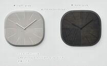 【父の日ギフト】HAGI clock - Bevel square　SASAKI【旭川クラフト(木製品/壁掛け時計)】ハギクロック / ササキ工芸【light gray】_03461