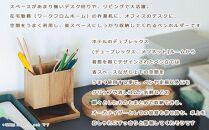 【父の日ギフト】Duplex pen holder - regular　SASAKI【旭川クラフト(木製品/ペンスタンド)】デュプレックスペンホルダー / ササキ工芸【walnut】_03475