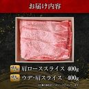 博多和牛肩ロース＆ウデ・肩スライス400g×2種