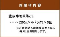 毎月お届け！豊後牛切り落とし定期便 / 計3回発送_2195R