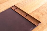 ワインレッド（ヴォーノ13）RYOCHI DESK MAT (リョーチ デスクマット)【R】【レザー 革 マット マウスパッド 文房具 雑貨 日用品 人気 おすすめ】