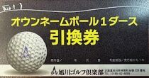 【旭川ゴルフ倶楽部】全日セルフプレー券お食事付（1品）　16ラウンド分　+　オウンネームボール1ダース【 ゴルフ券 ゴルフプレー ゴルフ場利用券 ゴルフラウンド ゴルフ体験 北海道ゴルフ 旭川ゴルフ ゴルフ場 旭川観光 旭川レジャー 旭川アウトドア 北海道レジャー 北海道アウトドア 北海道 旭川 】_03906