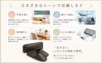 マット合皮&nbsp;携帯用スリッパ&nbsp;ケース付き&nbsp;Mサイズ&nbsp;ブラック【スリッパ&nbsp;すりっぱ&nbsp;くつ&nbsp;携帯用&nbsp;旅行&nbsp;学校行事&nbsp;防災&nbsp;人気&nbsp;ギフト&nbsp;プレゼント&nbsp;ファッション&nbsp;】