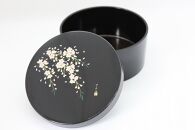 紀州漆器　ボンボニエール　黒　桜さくら【NT8】