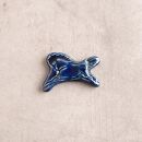 大堀相馬焼　松永窯　馬の箸置き　コバルト