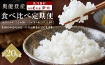 【復興支援】【食べくらべの定期便】令和6年産新米先行受付　奥能登産のお米4品種の中から毎月ひとつの品種をお届け(1袋5kg入り)