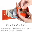 手のひら財布-Beh- 二つ折り財布 HUKURO 栃木レザー【オレンジ】【雑貨 ファッション 人気 おすすめ 送料無料】