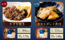 懐石料理&nbsp;青山の減塩お弁当5食（ギンダラ煮付/牛すき焼き/カラスガレイ煮付/大山鶏みぞれ煮/鯖みぞれ煮）セット(冷凍)