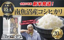 【新米発送】 令和6年産 新潟県 南魚沼産 コシヒカリ お米 5kg×4袋 計 20kg 精米済み（お米の美味しい炊き方ガイド付き） お米 こめ 白米 新米 こしひかり 食品 人気 おすすめ 魚沼 南魚沼 南魚沼市 新潟県産 新潟県 精米 産直 産地直送