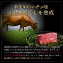 熟成肉　土佐あかうし　特選赤身ブロック　約250g　田野屋銀象完全天日塩付き