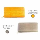 Ocean Leather ラウンドファスナー長財布【サーモン】【ポイント交換専用】