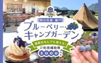 【湯布院 熊谷牧場・雛戸】施設内なんでも使える！ブルーベリー・キャンプガーデン ご利用補助券 3,000円分