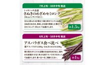 「香川県オリジナル品種さぬきのめざめ」と旬の野菜 定期便P