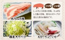 讃岐の名物料理3セット（讃岐もんじゃ焼き1個・骨付鳥ひな2本・ハガシ1本付き）