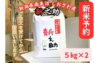 【新米予約】南魚沼しおざわ産　新之助　10kg