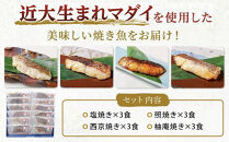 近大生まれマダイ 焼味四種食べ比べセット／12食【KD1】