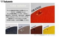 オリジナルスツール「FUKUYAMA」Mサイズ【木材：オーク／張地：布（ORANGE）】【椅子 イス チェア ファニチャー 家具 人気 おすすめ 広島県 福山市】