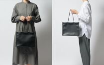 【KENTO HASHIGUCHI】ショッパーバッグ 横 ブラック（shopper bag 横 black）