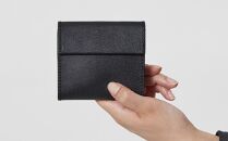 【KENTO HASHIGUCHI】コンパクト財布 ブラック（leather half wallet black）