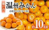 【先行予約】瀬戸内温州みかん　小粒サイズ　約10kg【2024-10月下旬～2025-1月下旬配送】