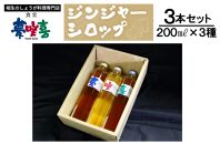 生姜好きにはたまらないジンジャーシロップ200ml　夢咲喜3本セット