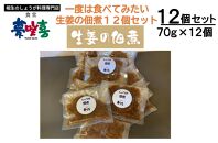 一度は食べてみたい生姜の佃煮12袋セット