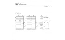 ダイニングボード ミストル140cm 食器棚