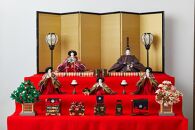 【京都西陣　たくみ人形】三段飾り－薄紅藤－