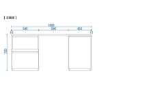 ※掲載保留※【大川家具】無垢材 システムデスク 幅1600mm テーブル パソコンデスク 子供机 勉強机 学習机 書斎デスク HO-TMR ウォールナット 天然木 モダン 国産 無垢材 高級感【設置付き】