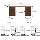 【大川家具】無垢材 システムデスク 幅1800mm テーブル パソコンデスク 子供机 勉強机 学習机 書斎デスク HM-HM ウォールナット 天然木 モダン 国産 無垢材 高級感【設置付き】