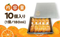 種子島産たんかんジュース パウチ180ml 10個セット【ジュース ドリンク 飲料 果汁 果汁100% 果物 フルーツ 柑橘 たんかん タンカン 果肉 糖度 パウチ 常温 ギフト 贈答 プレゼント お祝い 鹿児島県 種子島 中種子町 ふるさと納税 送料無料 BL01】