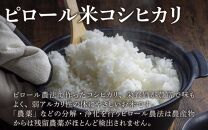 【先行予約】【令和6年産】《定期便6回》【ピロール米】ピロール農法のコシヒカリ 精米 10kg（5kg×2袋） / 一等米 福井県産 ブランド米 ご飯 白米 お米 コメ 新鮮 小分け 定期便 6回 新米 ※2024年9月下旬より順次発送