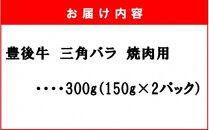 【黒毛和牛】 豊後牛／三角バラ焼肉用150g×2P (計300g)_2388R