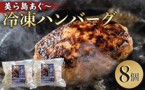 【美ら島あぐ～】冷凍ハンバーグ （８個入り）