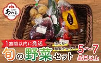 【1週間以内に発送】道の駅駅長チョイス！ 旬の野菜セット 5品目以上 / 季節 野菜 ボックス BOX セット セレクト 農家 おまかせ 多品目 旬 詰め合わせ 根菜 葉物