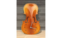 バイオリン職人が手掛けた“本物の“バイオリン時計【オモテ板使用】（壁掛けタイプ）