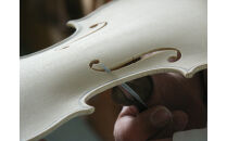 バイオリン職人が手掛けた“本物の“バイオリン時計【オモテ板使用】（壁掛けタイプ）