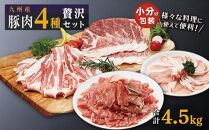 豚肉4種 贅沢セット 4.5kg
