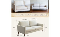 【開梱設置】2名掛け&nbsp;CERE&nbsp;ソファ&nbsp;150cm&nbsp;選べるカラー(Aランク)と脚部素材