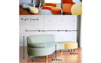 【開梱設置】3名掛け&nbsp;NEO&nbsp;II&nbsp;カウチセット(右カウチ)&nbsp;選べるカラー(Aランク)と脚部素材