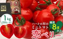秋田県産ミニトマト「恋ベリー」 1kgギフトBOX 高糖度 とまと 野菜 新鮮 甘い