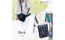 LIME(ライム）　撥水ナイロンスマートポーチ　ブラック
